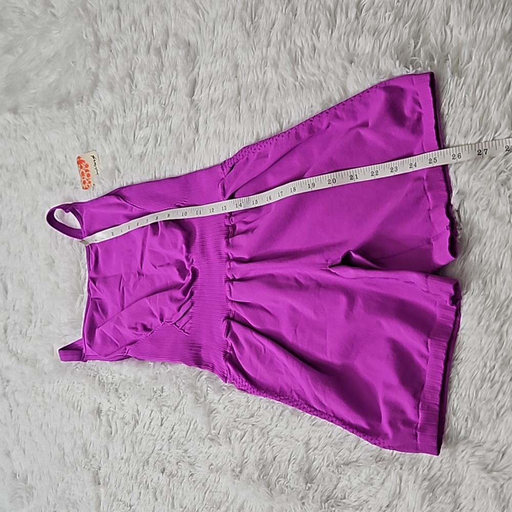 Free People Good Karma High Neck Runsie Neon Magenta. - Picture 7 of 13